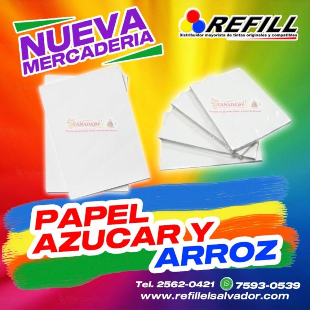 PAPEL DE ARROZ COMESTIBLE A4 X 20 HOJAS